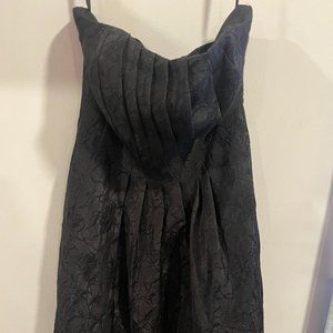 WHBM strapless dress with corset boning